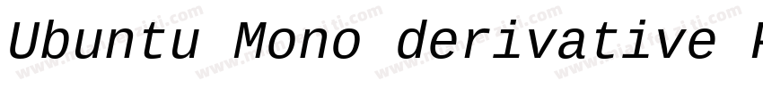 Ubuntu Mono derivative Powerline字体转换